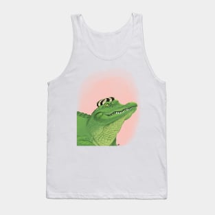 Alligator with hat on Tank Top